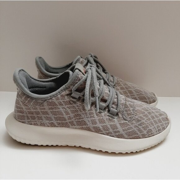 ADIDAS Originals Tubular Shadow Athletic Shoe Light Brown Tan Gray Women's Sz 6 - Picture 2 of 16
